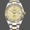 Super Clone Unisex's Rolex Datejust 36mm Unisex-126233-Champagne Motif Dial Champagne