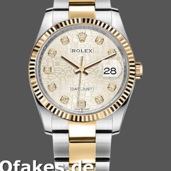 Super Clone Unisex's Rolex Datejust 36mm Unisex-126233-Silver Jubilee Dial Silver
