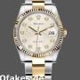 Super Clone Unisex's Rolex Datejust 36mm Unisex-126233-Silver Jubilee Dial Silver
