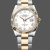Super Clone Unisex's Rolex Datejust 36mm Unisex-126233-White Roman Dial White