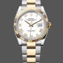 Super Clone Unisex's Rolex Datejust 36mm Unisex-126233-White Roman Dial White