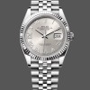 Super Clone Unisex's Rolex Datejust 36mm Women's-126234 0029-Silver Diamond Roman Dial Silver