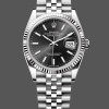 Super Clone Unisex's Rolex Datejust 36mm Unisex-126234-Fluted Bezel-Black Index Dial Black&nbsp;