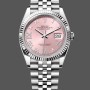 Super Clone Unisex's Rolex Datejust 36mm Unisex-126234-Fluted Bezel-Pink Roman Dial Pink