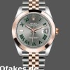 Super Clone Men's Rolex Datejust 41mm Men's-126301-Rose Gold-Slate Grey Wimbledon Dial Grey