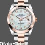 Super Clone Men's Rolex Datejust 41mm Men's-126301-White MOP Diamond Dial-Steel & Rose Gold MOP