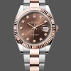 Super Clone Unisex's Rolex Day Date 36-M128238 0130, Yellow Gold, Automatic, Green Diamond Dial, Green