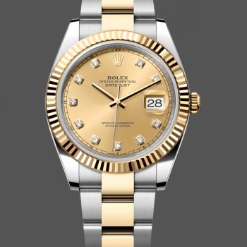 Super Clone Unisex's Rolex Day Date 36-m128396TBR 0024, 36mm, Bright Blue Diamond‑Set Dial, Diamond‑Set Bezel, Blue