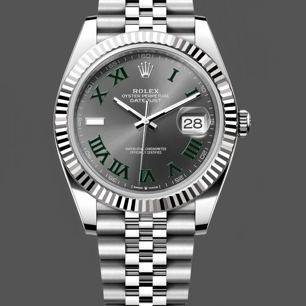 Super Clone Unisex's Rolex Datejust 36-126231 0030, Slate Dial, Oyster Bracelet, Grey