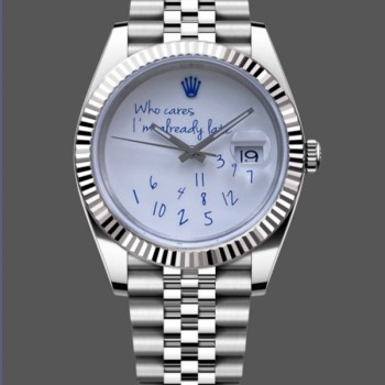 Super Clone Unisex's Rolex Day Date 36-m128238 0118, Fluted Bezel, Green Ombre Dial, President Bracelet, Green Ombre Dial