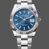 Super Clone Men's Rolex Datejust 41mm Men's-126334-Fluted Bezel-Blue Fluted Motif Dial Blue
