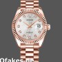 Super Clone Women's Rolex Datejust-178275, 31mm, Everose Gold Jubile Silver Dial, Lady Silver