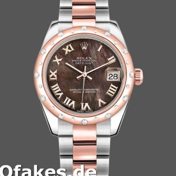 Super Clone Women's Rolex Datejust 31mm Women's-178341-Black Mother‑of‑Pearl Dial MOP