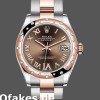 Super Clone Women's Rolex Datejust-178341, 31mm, Chocolate Brown Roman Numeral Dial, Lady Chocolate Brown