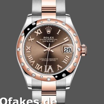 Super Clone Women's Rolex Datejust-178341, 31mm, Chocolate Brown Roman Numeral Dial, Lady Chocolate Brown