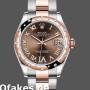 Super Clone Women's Rolex Datejust-178341, 31mm, Chocolate Brown Roman Numeral Dial, Lady Chocolate Brown
