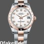 Super Clone Women's Rolex Datejust 31mm Women's-178341-White Mother‑of‑Pearl Diamonds Dial MOP