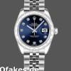 Super Clone Women's Rolex Datejust 31mm Women's-178344-Blue Diamond Dial-Jubilee Bracelet Blue