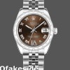 Super Clone Women's Rolex Datejust 31mm Women's-178344-Bronze Dial-VI Diamonds Bronze