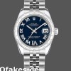 Super Clone Women's Rolex Datejust 31mm Women's-178344-Blue Dial Diamonds-Stainless Steel Blue