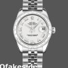 Super Clone Women's Rolex Datejust 31mm Women's-178344-White Roman Numeral Dial-Stainless Steel White