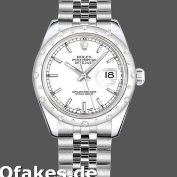 Super Clone Women's Rolex Datejust 31mm Women's-178344-White Dial-Stainless Steel White