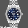 Super Clone Women's Rolex Datejust 31mm Women's-178384-Blue Dial-Diamond Bezel Blue