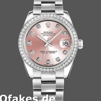 Super Clone Women's Rolex Datejust-178384, 31mm, Pink Diamonds Dial, Diamond Bezel, Lady Pink