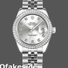 Super Clone Women's Rolex Datejust-178384, 31mm, Silver Diamonds Dial, Diamond Bezel, Lady Silver