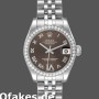 Super Clone Women's Rolex Datejust 31mm Women's-178384-Brown Diamonds Dial-Stainless Steel Brown<br />