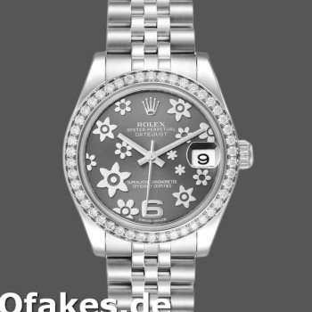 Super Clone Women's Rolex Datejust 31mm Women's-178384-Floral Diamond Dial-Stainless Steel Floral<br />