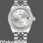 Super Clone Women's Rolex Datejust 31mm Women's-178384-Silver Roman Dial-Stainless Steel Silver<br />