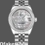 Super Clone Women's Rolex Datejust 31mm Women's-178384-White Mother‑of‑Pearl Dial-Diamonds MOP