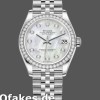 Super Clone Women's Rolex Datejust 31mm Women's-178384-White Mother‑of‑Pearl Diamonds Dial MOP