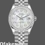 Super Clone Women's Rolex Datejust 31mm Women's-178384-White Mother‑of‑Pearl Diamonds Dial MOP