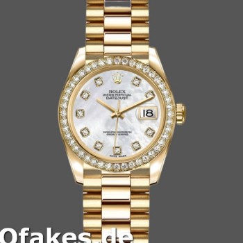 Super Clone Women's Rolex Datejust 26mm Women's-179138-Mother‑of‑Pearl Diamond Dial MOP