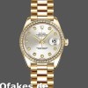 Super Clone Women's Rolex Datejust-179138, 26mm, Silver Diamond Dial, Lady Silver