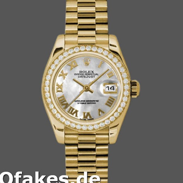 Super Clone Women's Rolex Datejust-179138, 26mm, White Mother‑of‑Pearl Roman Numeral Dial, Lady MOP