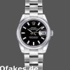 Super Clone Women's Rolex Datejust 26mm Women's-179160-Black Index Dial-Domed Bezel Black