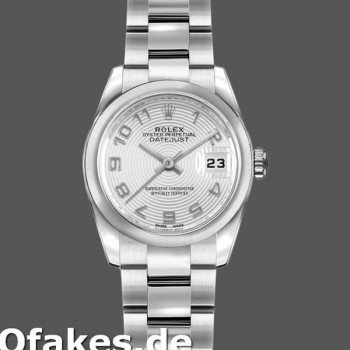 Super Clone Women's Rolex Datejust 26mm Women's-179160-Silver Concentric Circle Dial Silver<br />