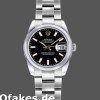 Super Clone Women's Rolex Datejust 26mm Women's-179160-Black Index Dial-Domed Bezel Black