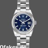 Super Clone Women's Rolex Datejust 26mm Women's-179160-Blue Index Dial-Domed Bezel Blue