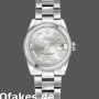 Super Clone Women's Rolex Datejust 26mm Women's-179160-Silver Roman Dial-Oyster Bracelet Silver
