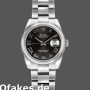 Super Clone Women's Rolex Datejust 26mm Women's-179160-Black Roman Dial-Sunbeam-Oyster Bracelet Black