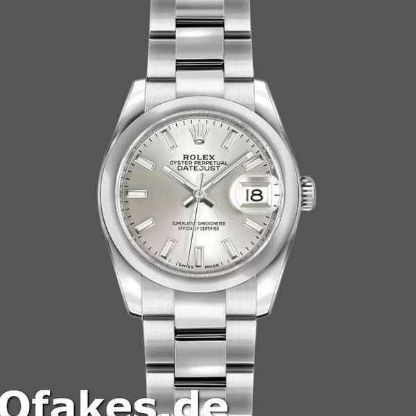 Super Clone Women's Rolex Datejust 26mm Women's-179160-Silver Index Dial-Domed Bezel Silver<br />