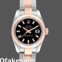 Super Clone Women's Rolex Datejust 26mm Women's-179161-Black Index Dial-Stainless Steel & Everose Gold Luxury