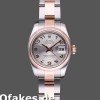 Super Clone Women's Rolex Datejust 26mm Women's-179161-Silver Concentric Circle Dial-Stainless Steel & Everose Gold Silver