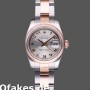 Super Clone Women's Rolex Datejust 26mm Women's-179161-Silver Concentric Circle Dial-Stainless Steel & Everose Gold Silver