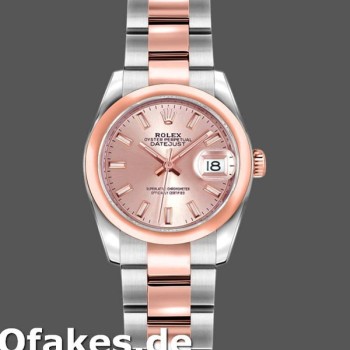 Super Clone Women's Rolex Datejust-179161, 26mm, Stainless Steel & Everose Gold, Pink Index Dial, Lady Pink