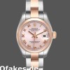Super Clone Women's Rolex Datejust 26mm Women's-179161-Pink Roman Dial-Stainless Steel & Everose Gold Pink